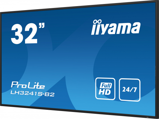 iiyama LH3241S-B2 Signage-Display Kiosk-Design 80 cm (31.5) LED 350 cd/m? Full HD Schwarz 24/7