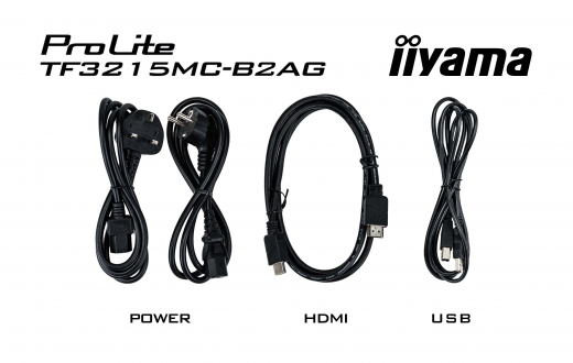 iiyama ProLite TF3215MC-B2AG Computerbildschirm 80 cm (31.5) 1920 x 1080 Pixel Full HD LED Touchscreen Kiosk Schwarz