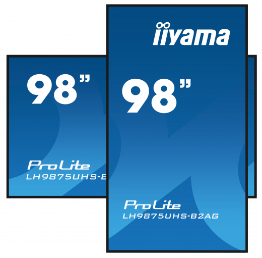 iiyama LH9875UHS-B2AG Signage-Display Digital Signage Flachbildschirm 2,48 m (97.5) LED WLAN 500 cd/m? 4K Ultra HD Schwarz Eingebauter Prozessor Android 11 24/7