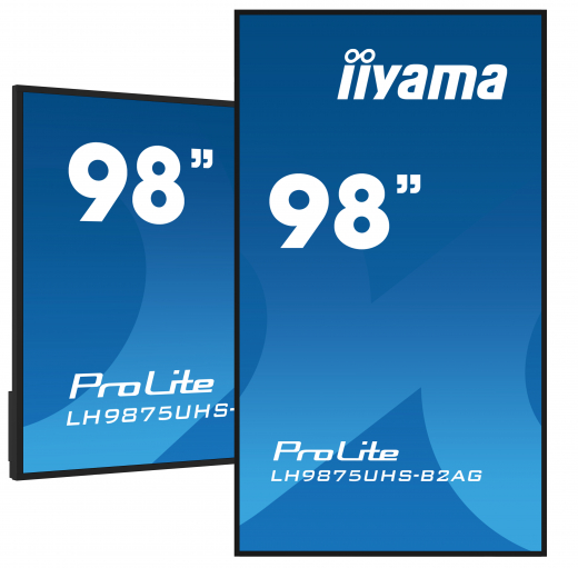 iiyama LH9875UHS-B2AG Signage-Display Digital Signage Flachbildschirm 2,48 m (97.5) LED WLAN 500 cd/m? 4K Ultra HD Schwarz Eingebauter Prozessor Android 11 24/7