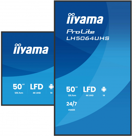 iiyama LH7564UHS-B1AG Signage-Display Digital Signage Flachbildschirm 190,5 cm (75) WLAN 500 cd/m? 4K Ultra HD Schwarz Android 24/7