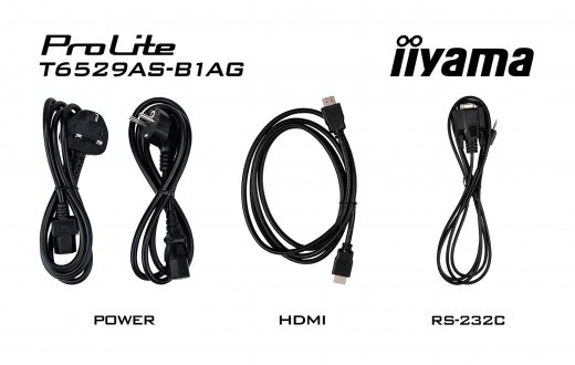 iiyama T6529AS-B1AG Signage-Display Interaktiver Flachbildschirm 163,8 cm (64.5) LED WLAN 500 cd/m? 4K Ultra HD Schwarz Touchscreen Eingebauter Prozessor Android 24/7