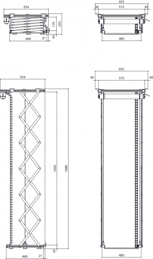 PPL 2100 Projektor-Lift