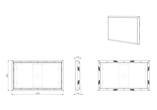 PFW 6706 Videowall Pop-Out-Halterung