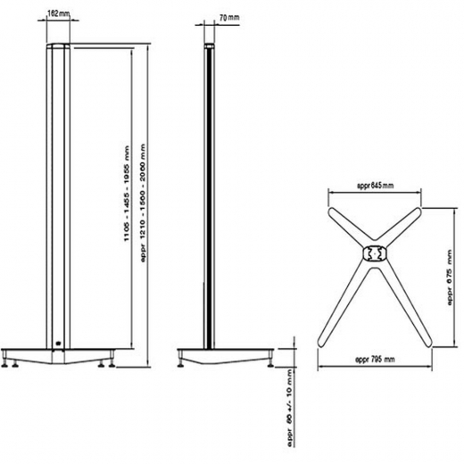 TV Standfuss hoehenverstellbar XFH