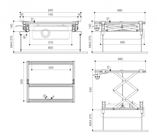 PPL 2040 Projector-Lift