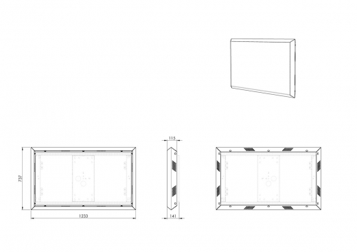 OWM LG 49XE4F/49XE3P Wandhalterung für den Außenbereich