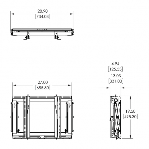 PFA 9172 Abstandshalter curved Hochformat 1/3/5/7/9Grad