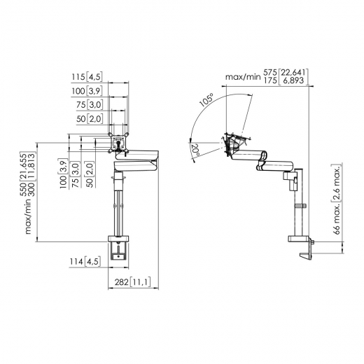 MOMO 2137B Monitorarm Motion