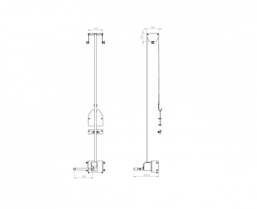 S063.0600 Hebesystem für zerlegbaren Bodenständer