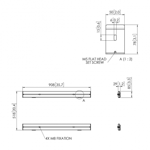 RISE A164 Ständerwandadapter für RISE 2xxx