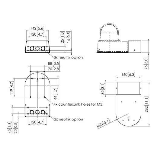 PPA 910B Kamerahalterung Sony SRG A40