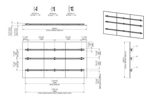 INT 8212 dvLED LG all-in-one LAEC 163 Zoll Wandschnittstelle