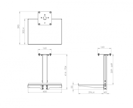 S052.7145 Laptophalterung