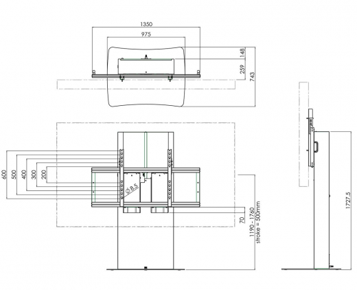 S062.2905 Elektrischer Display-Bodenständer Busineß