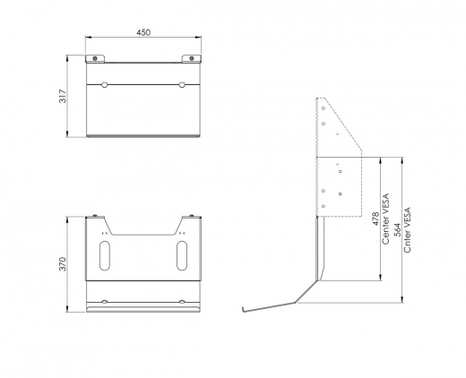 S063.7240 Tastaturhalterung für S052.72x0 und S062.72xx