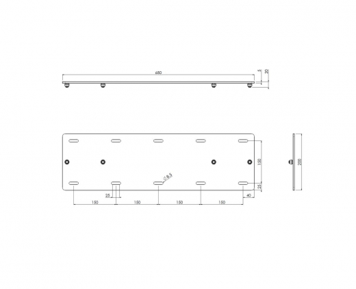 S052.7135 Wandplatte für S052.7150