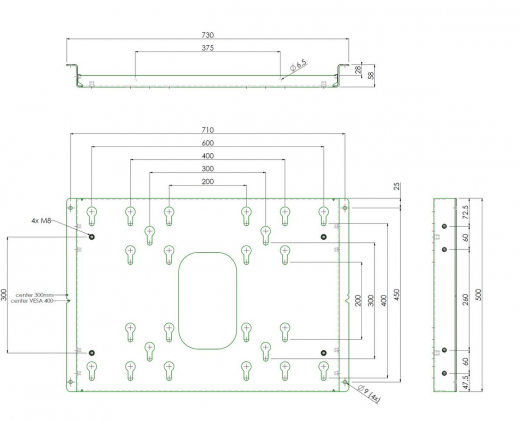 S152.0010 Wandhalterung für Touchscreen