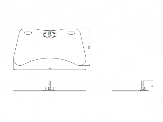 S112.4210 Aufsatzrahmen, max. 590 × 500 × 210 (B × L × H)