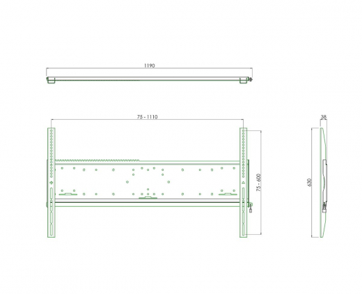 S052.2010 Bildschirm Wandhalterung