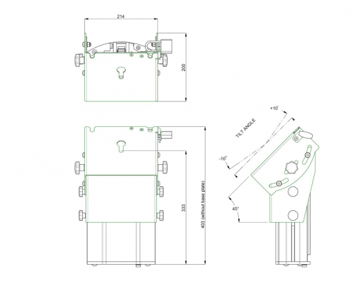 S063.0500 Bildschirm Bühnenständer, 350 mm