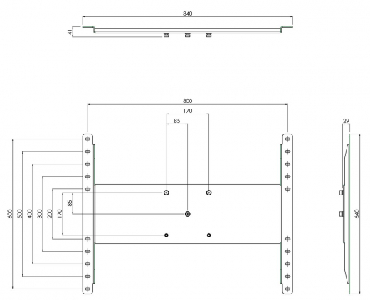 S063.0335 Bildschirm Halterung