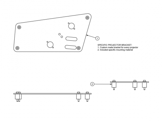 S052.5070 Display Halterung, inkl. Drehfunktion