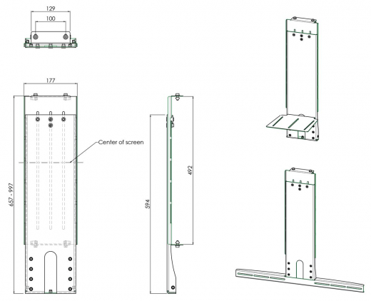 S062.2880 Halterung für elektrischen Display-Wagen Busineß