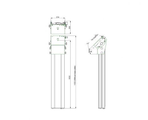 S063.0595 Bildschirm-Bühnenständer, 950 mm