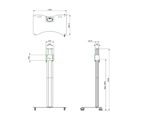 S062.3500 Display Trolley