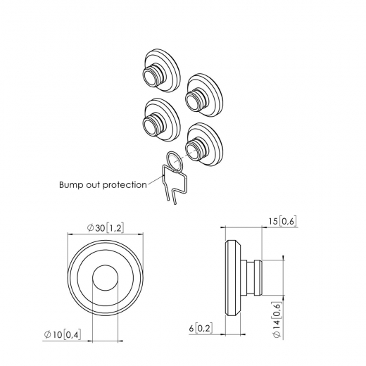 PLA 9302 3D-verstellbare Wandhalterung PLB 31xx