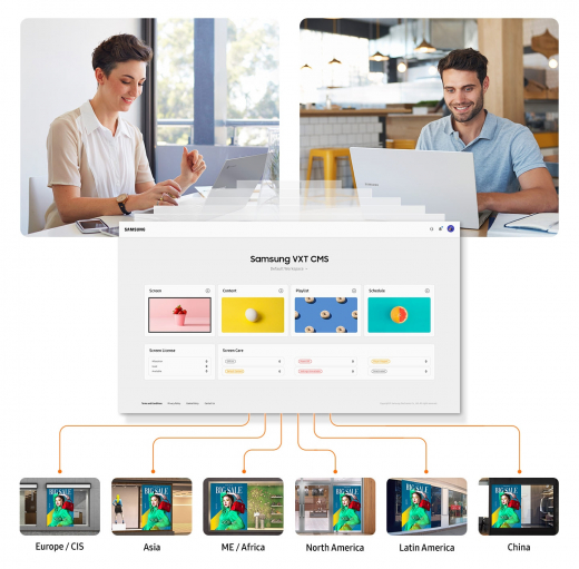 Samsung VXT CMS – Cloudbasierte Fünfjahreslizenz für professionelle Digital Signage