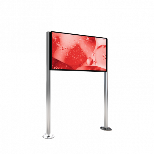 Digitale Outdoor Werbestele MMLS-Serie Landscape – wetterfest & hell | 32–75 Zoll | 3500 cd/m² High Brightness Display