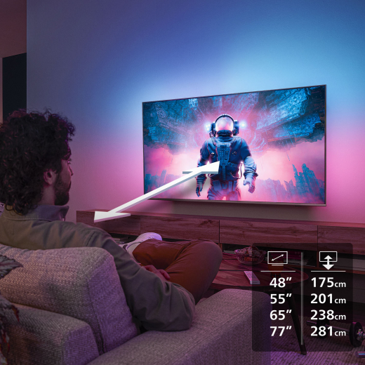 Philips 55OLED76012 139,7 cm (55) 4K Ultra HD Smart-TV WLAN Schwarz
