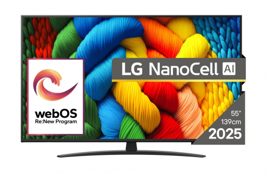 LG NanoCell AI 55NANO81A3A Fernseher 139,7 cm (55) 4K Ultra HD Smart-TV WLAN Schwarz