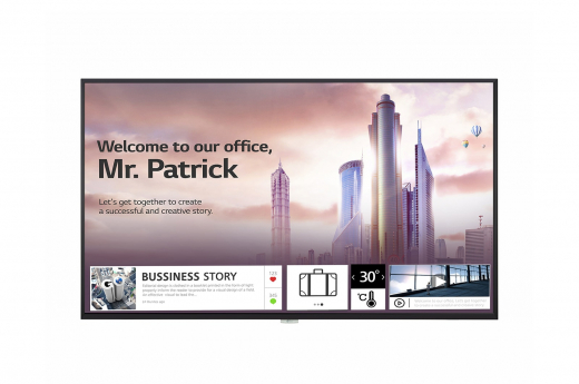 LG UH5F Digital Signage Flachbildschirm 139,7 cm (55) IPS 500 cd/m² 4K Ultra HD Schwarz Eingebauter Prozessor WebOS 24/7