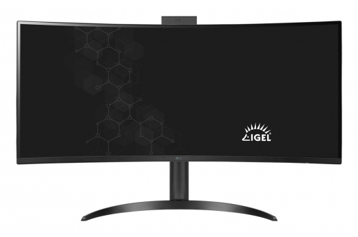 LG 34CR651I-6P All-in-One PC/Workstation Intel® Pentium® Silver N6005 86,4 cm (34) 3440 x 1440 Pixel All-in-One thin client 8 GB DDR4-SDRAM 16 GB eMMC Wi-Fi 6 (802.11ax) Schwarz