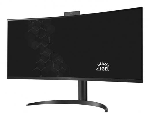 LG 34CR651I-6P All-in-One PC/Workstation Intel® Pentium® Silver N6005 86,4 cm (34) 3440 x 1440 Pixel All-in-One thin client 8 GB DDR4-SDRAM 16 GB eMMC Wi-Fi 6 (802.11ax) Schwarz