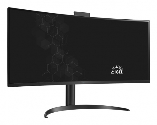 LG 34CR651I-6P All-in-One PC/Workstation Intel® Pentium® Silver N6005 86,4 cm (34) 3440 x 1440 Pixel All-in-One thin client 8 GB DDR4-SDRAM 16 GB eMMC Wi-Fi 6 (802.11ax) Schwarz