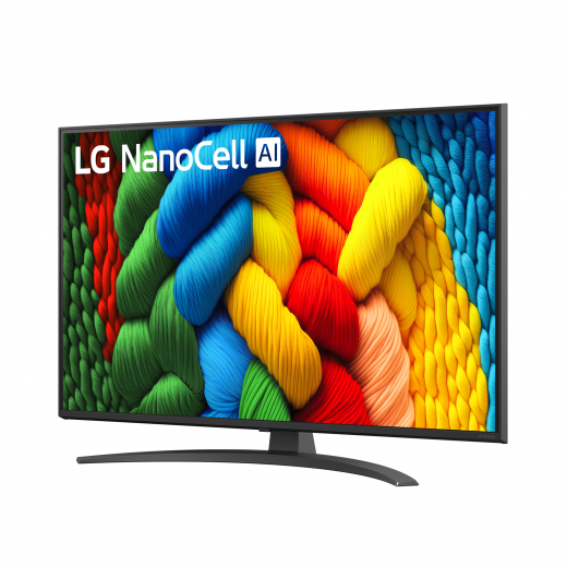 LG NanoCell AI 43NANO81A6A 109,2 cm (43) 4K Ultra HD Smart-TV WLAN Schwarz