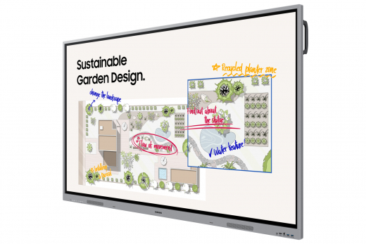 Samsung WE65FX Interaktives Whiteboard 165,1 cm (65) 3840 x 2160 Pixel Touchscreen Grau HDMI