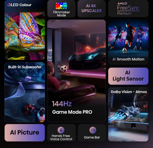 Hisense 100  E7Q PRO | Hi-QLED Smart TV 4K 144 Hz