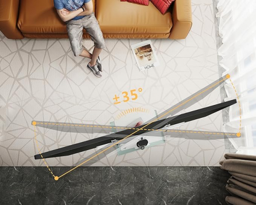 FITUEYES TV-Standfuß F02A1461A Weiß für 32–60 Zoll Fernseher, höhenverstellbar & schwenkbar