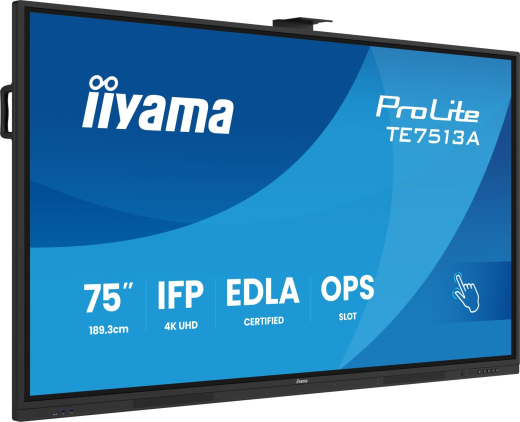 iiyama ProLite TE7513A-B3AG – 75 Zoll Smartboard mit 4K UHD, Android 14 und Google EDLA