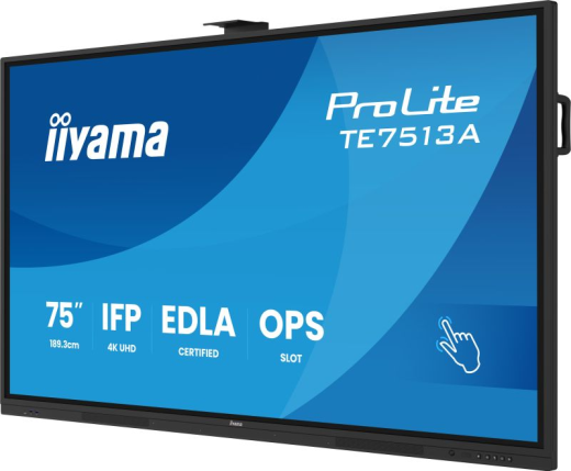 iiyama ProLite TE7513A-B3AG – 75 Zoll 4K UHD Touchscreen, Android 14, Google EDLA