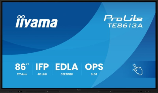 iiyama ProLite TE8613A-B3AG – 86 4K UHD Interactive Display mit Android 14 und Google EDLA