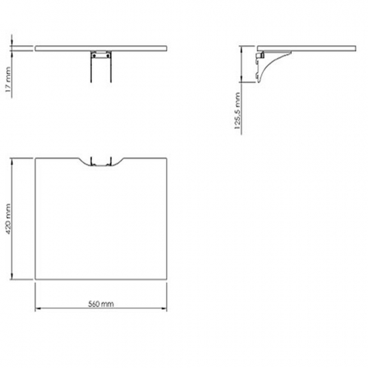 X Shelf Ablageboden fuer SMS X-Serie