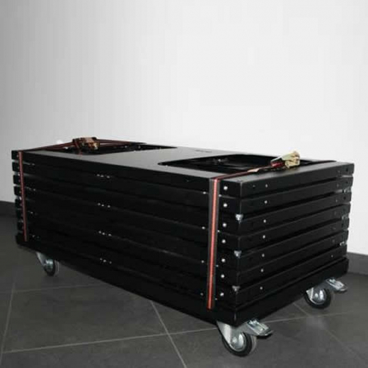 Transportable Monitor Videowall mit 4 x 46 Zoll Monitoren