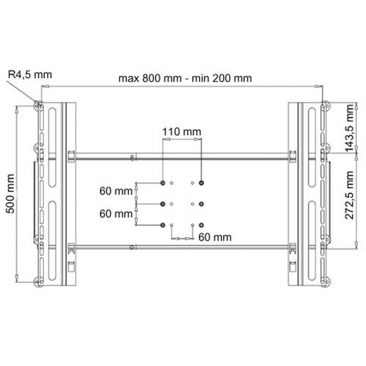 Vesa Adapterplatte für Monitore UniSlide H2