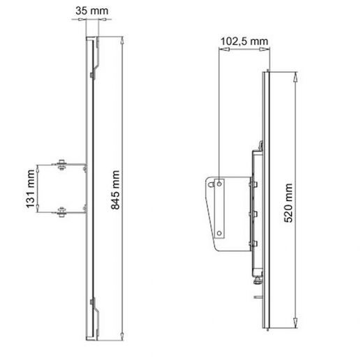 Vesa Adapterplatte für Monitore UniSlide H2